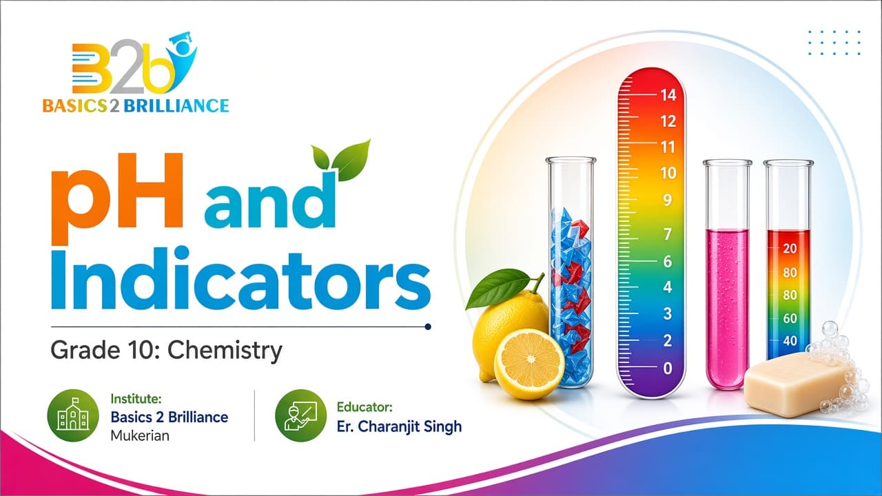 Grade 10 Chemistry · Ch 2 Acids, Bases and Salts: pH and Indicators