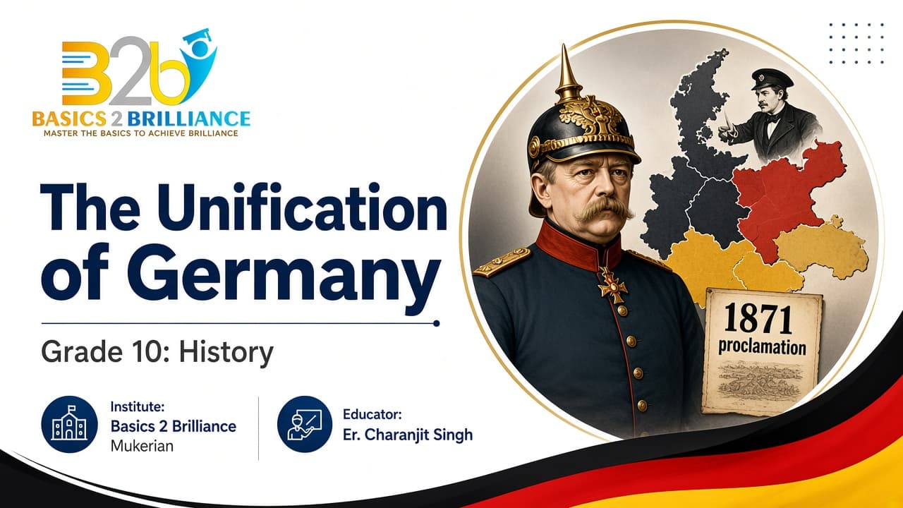 Grade 10 History · Ch 1 The Rise of Nationalism in Europe: The Unification of Germany