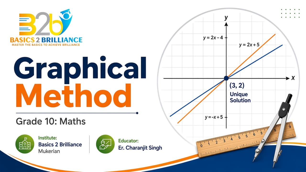 Grade 10 Maths · Ch 3 Pair of Linear Equations in Two Variables: Graphical Method