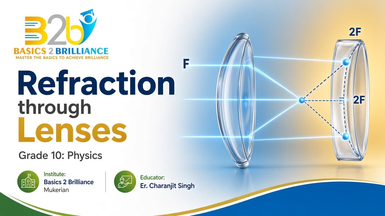 Grade 10 Physics · Ch 10 Light — Reflection and Refraction: Refraction through Lenses