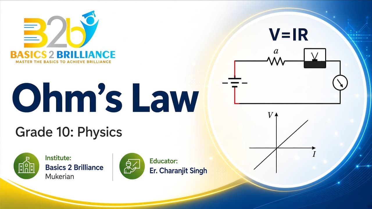 Grade 10 Physics · Ch 12 Electricity: Ohm's Law