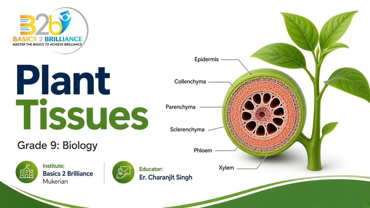 Grade 9 Biology · Ch 6 Tissues: Plant Tissues