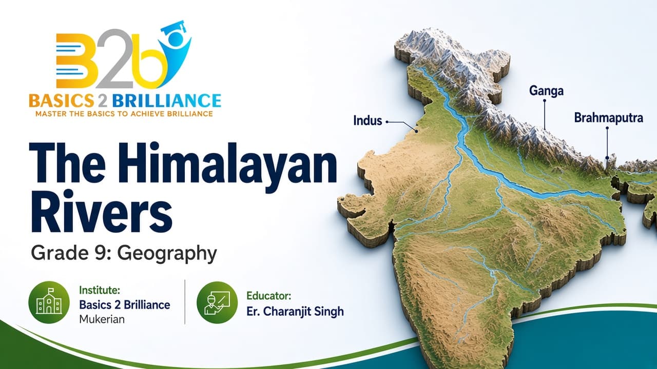 Grade 9 Geography · Ch 3 Drainage: The Himalayan Rivers