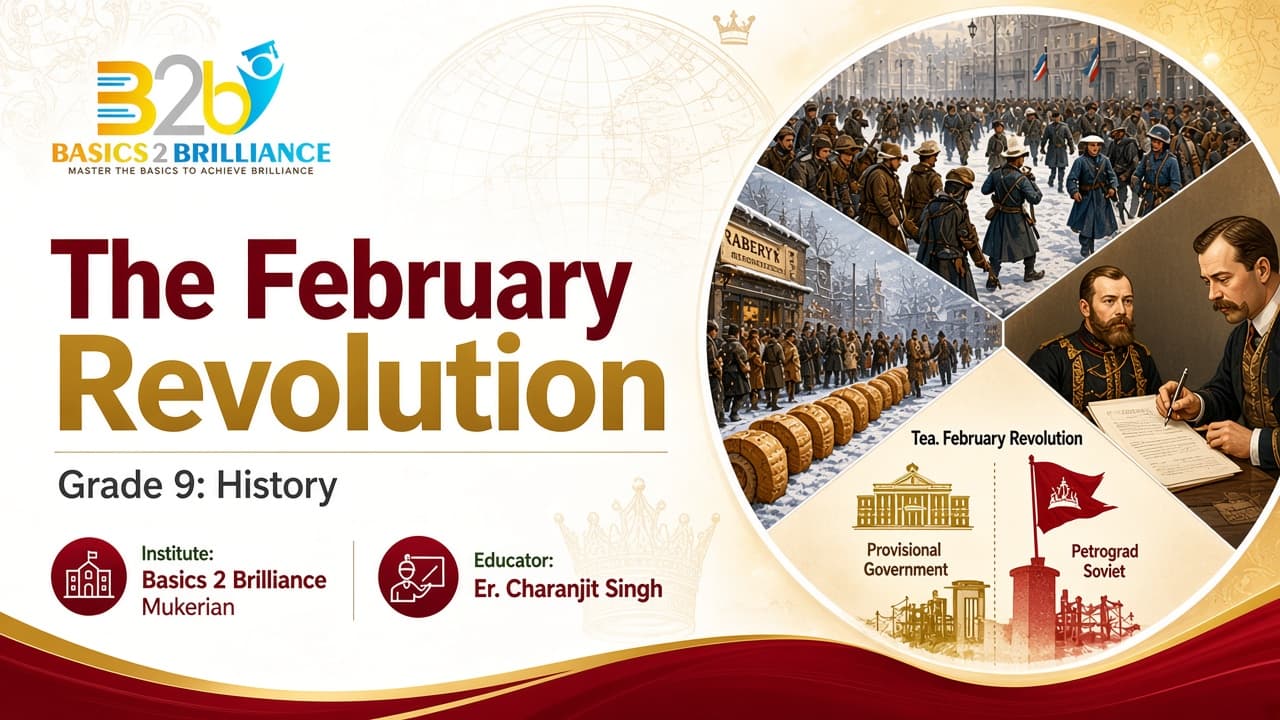 Grade 9 History · Ch 2 Socialism in Europe and the Russian Revolution: The February Revolution