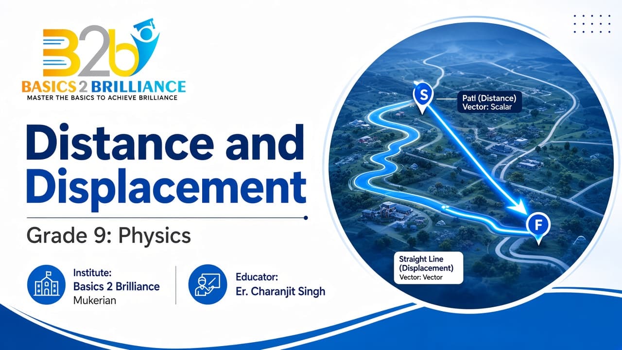 Grade 9 Physics · Ch 8 Motion: Distance and Displacement